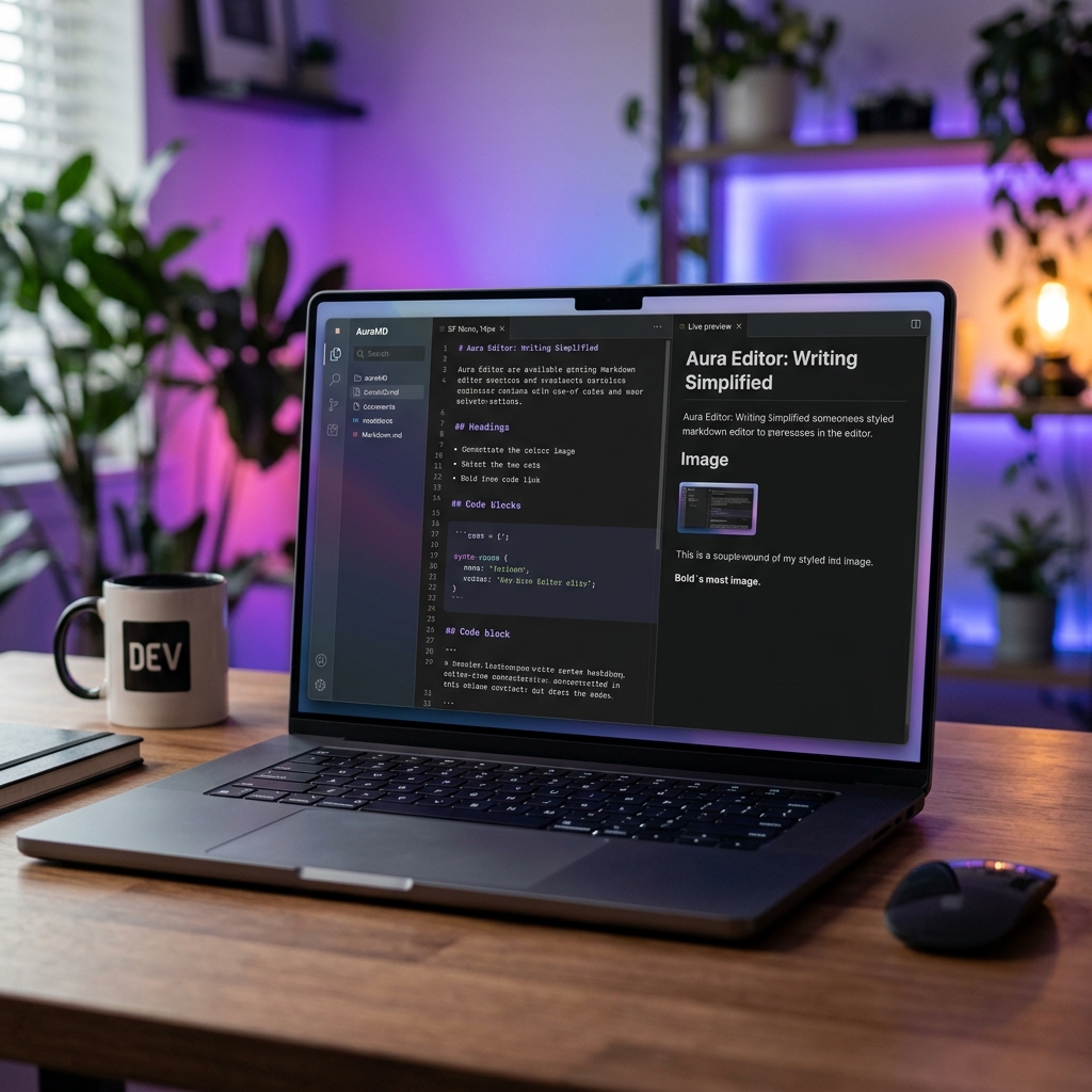 Markdown Reader Application Mockup